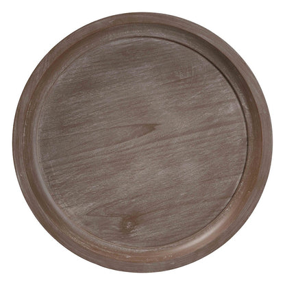 Westlyn French Country Antique Brown Wood End Table