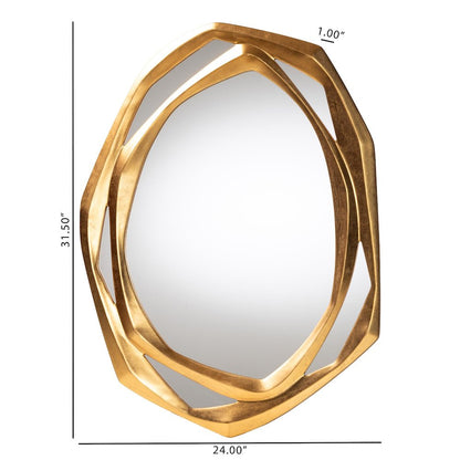 Halen Antique Goldleaf Accent Wall Mirror
