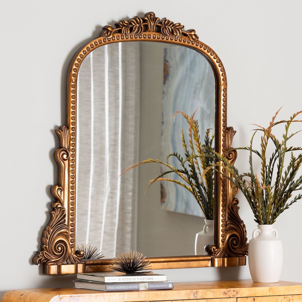 Whitby Baroque Antique Goldleaf Accent Mirror