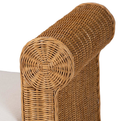 Reiko Handwoven Natural Rattan Bench