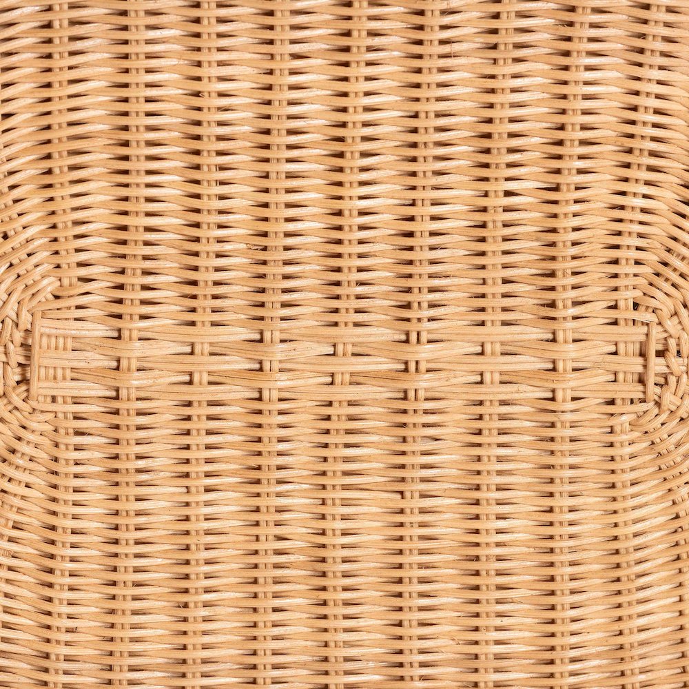 Elissa Bohemian Light Honey Rattan Elephant End Table