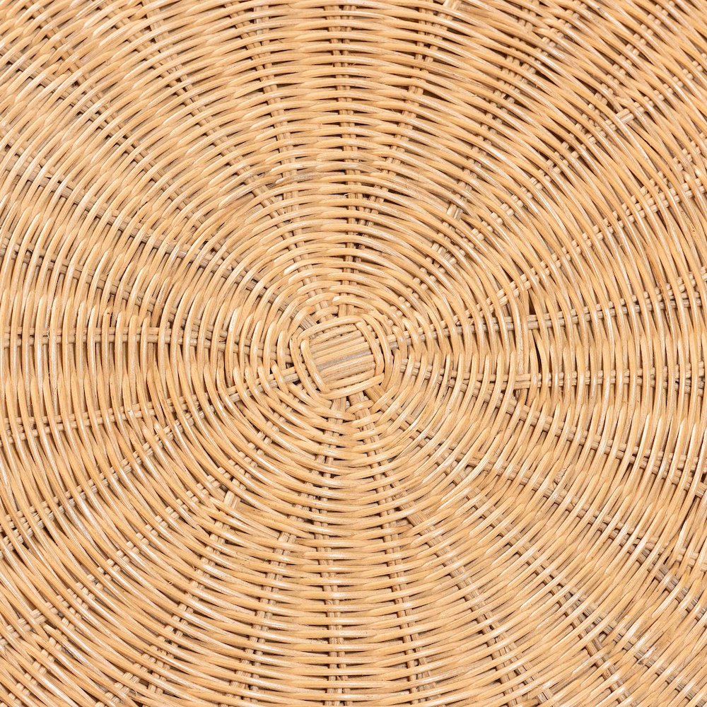 Farrow Bohemian Braided Light Honey Rattan Dining Table
