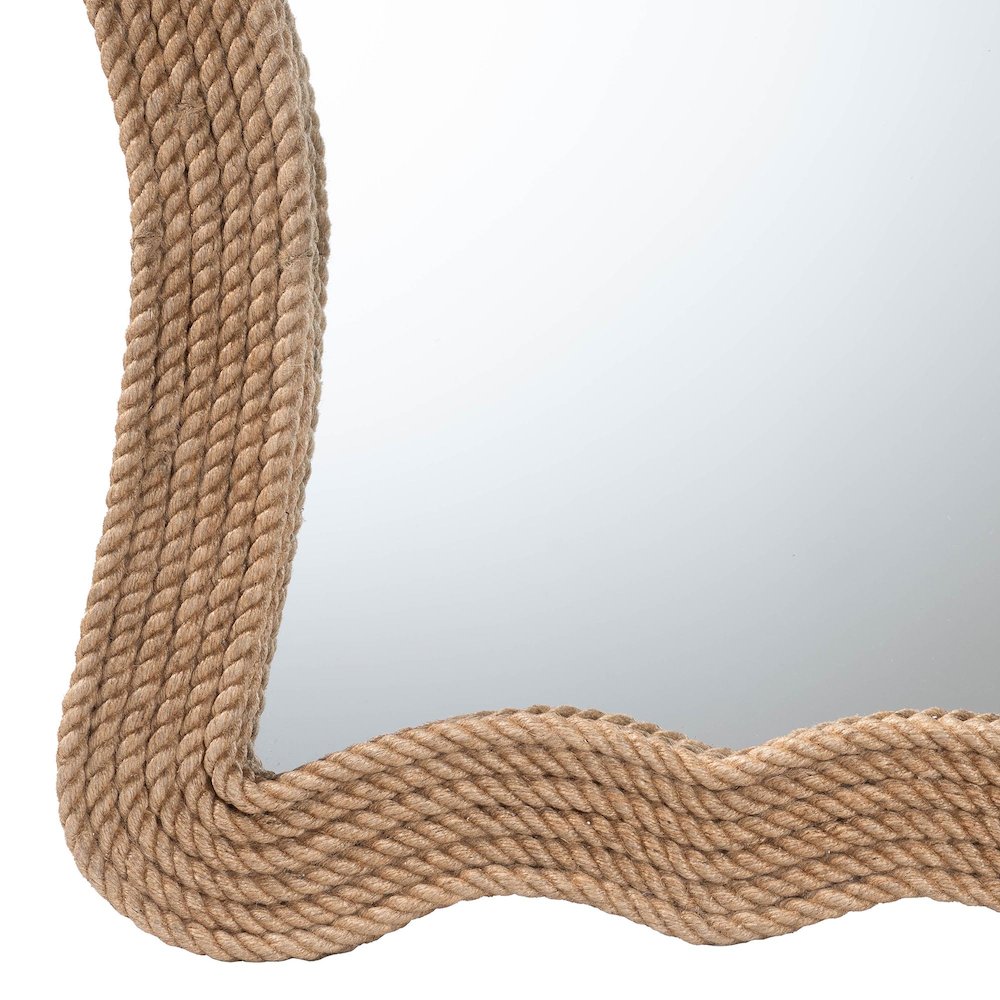 Quiana Coastal Woven Rope Accent Wall Mirror