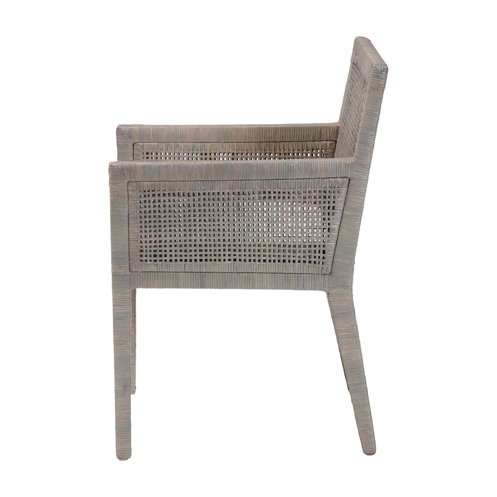 Karis Natural Rattan Dining Armchair