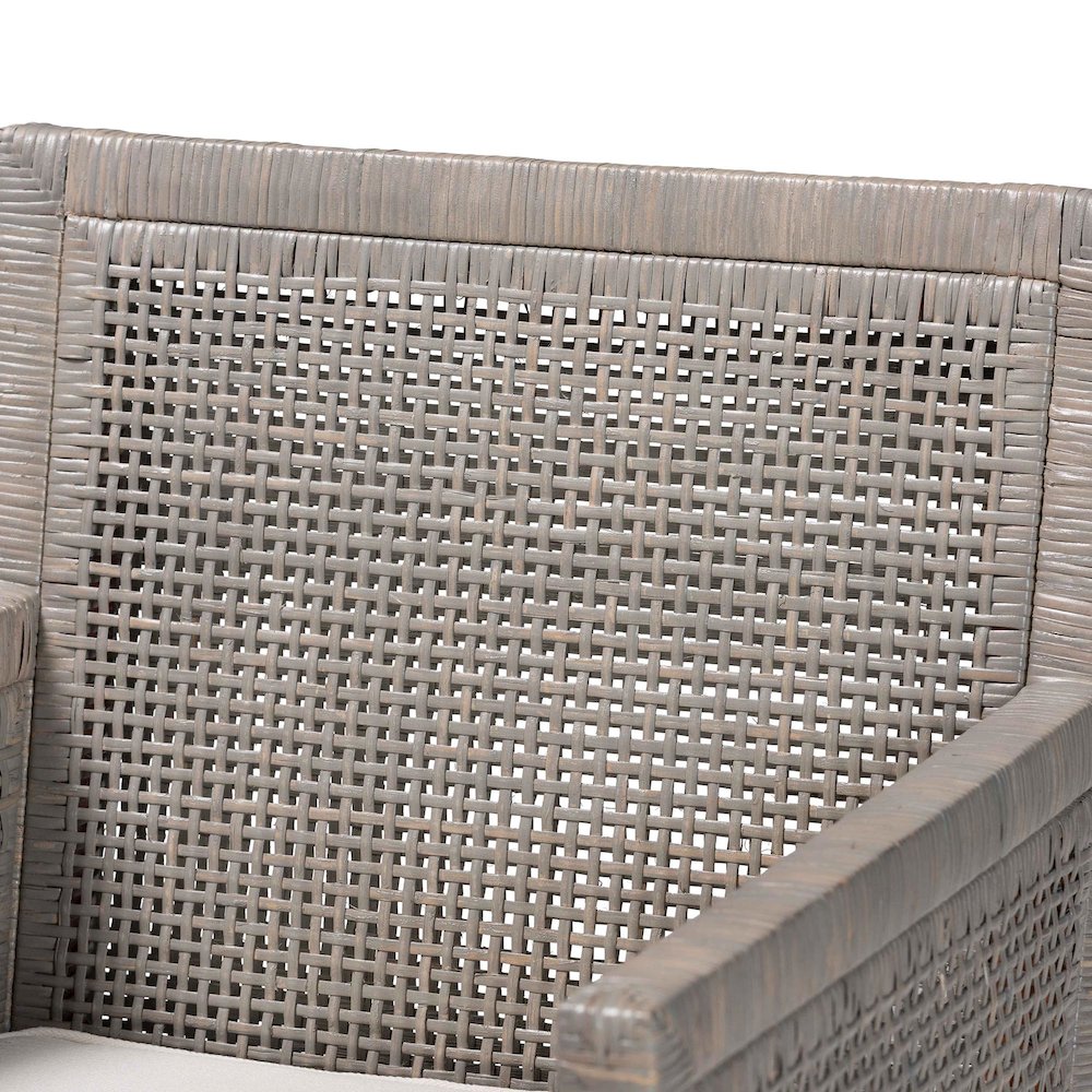 Karis Natural Rattan Dining Armchair