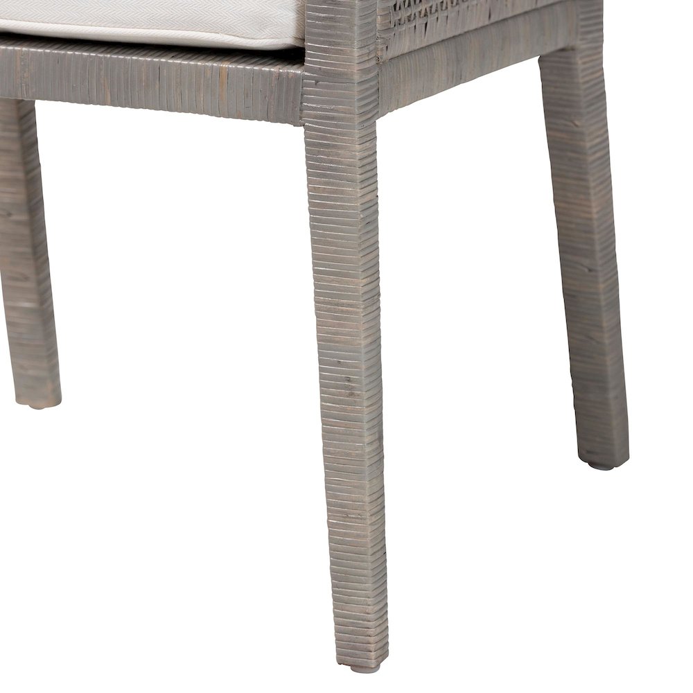 Karis Natural Rattan Dining Armchair
