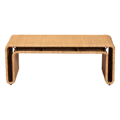 Nevada Bohemian Light Honey Rattan Coffee Table