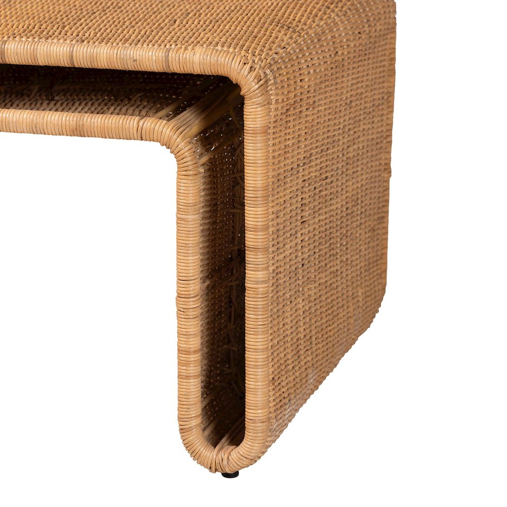 Nevada Bohemian Light Honey Rattan Coffee Table