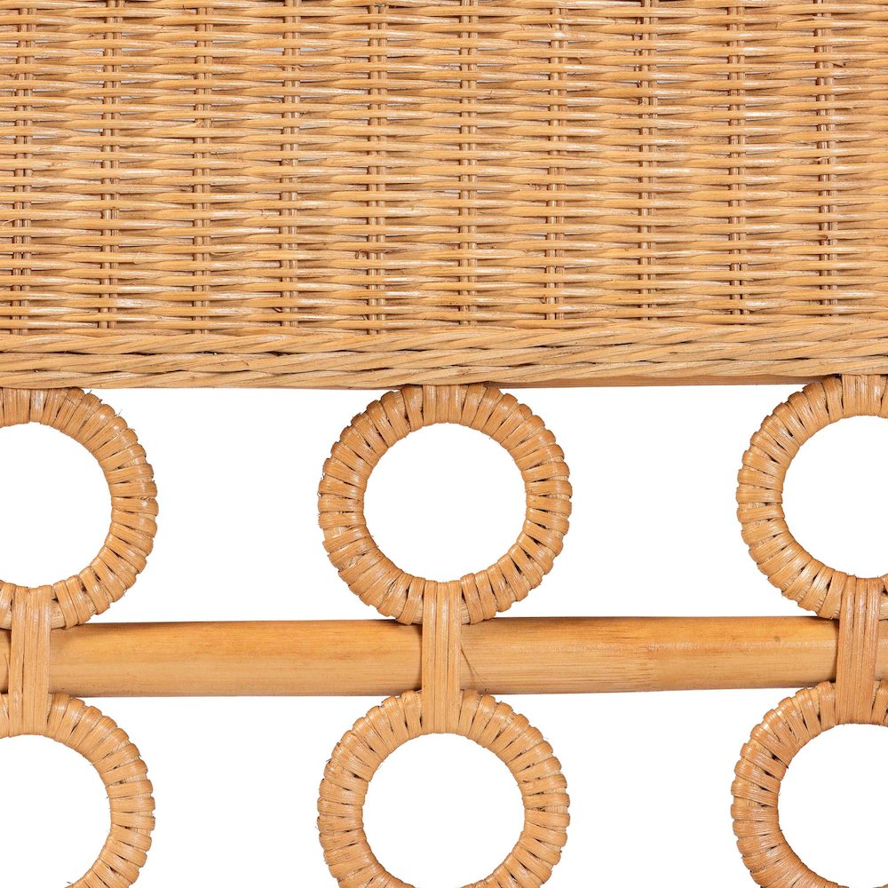 Matilde Bohemian Light Honey Rattan 3-Piece Dining Nook Set