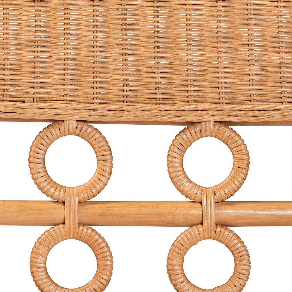 Oxford Bohemian Light Honey Rattan Dining Bench