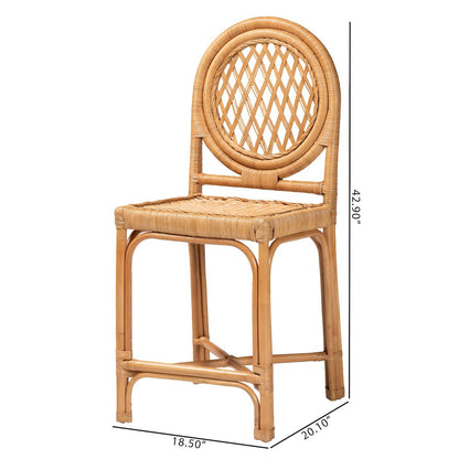 Oxford Natural Rattan Counter Stool