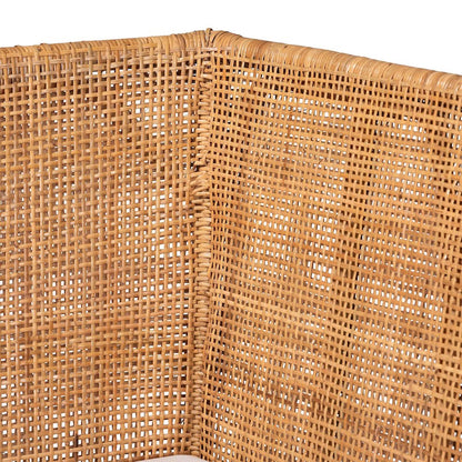 Olivera Bohemian Light Honey Rattan 3-Piece Dining Nook Set