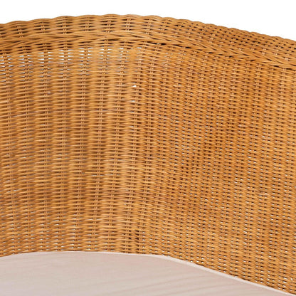 Keitha Bohemian Light Honey Rattan 3-Piece Dining Nook Set
