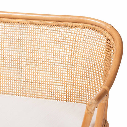 Aara 3-Piece Natural Rattan Dining Nook Set - L-Shaped Corner Bench