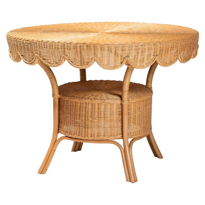 Tudor 5-Piece Rattan Dining Set - Round Wicker Table