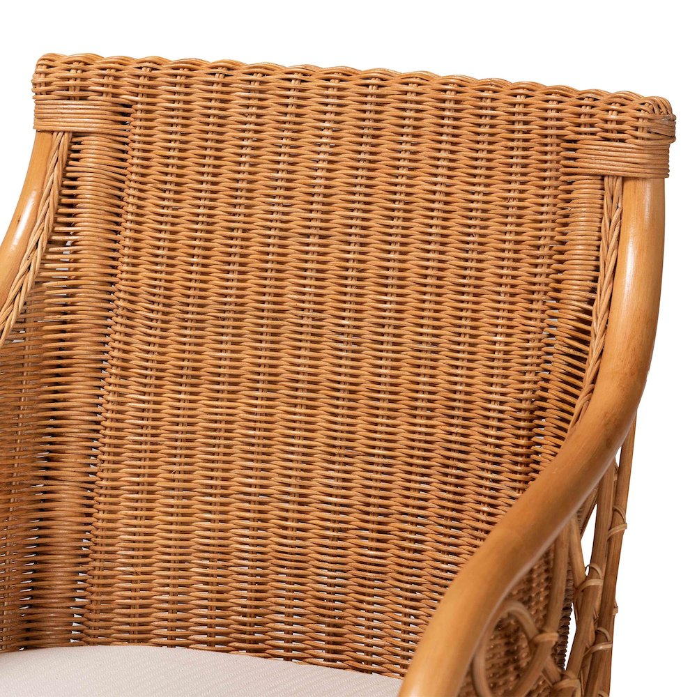 Tudor 5-Piece Rattan Dining Set - Round Wicker Table