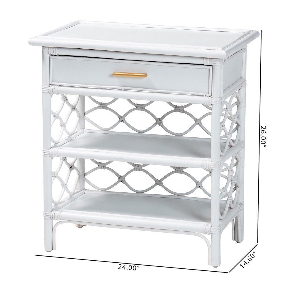 Akane Natural Rattan Nightstand