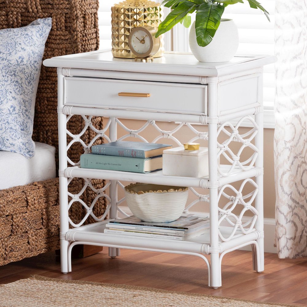 Akane Natural Rattan Nightstand