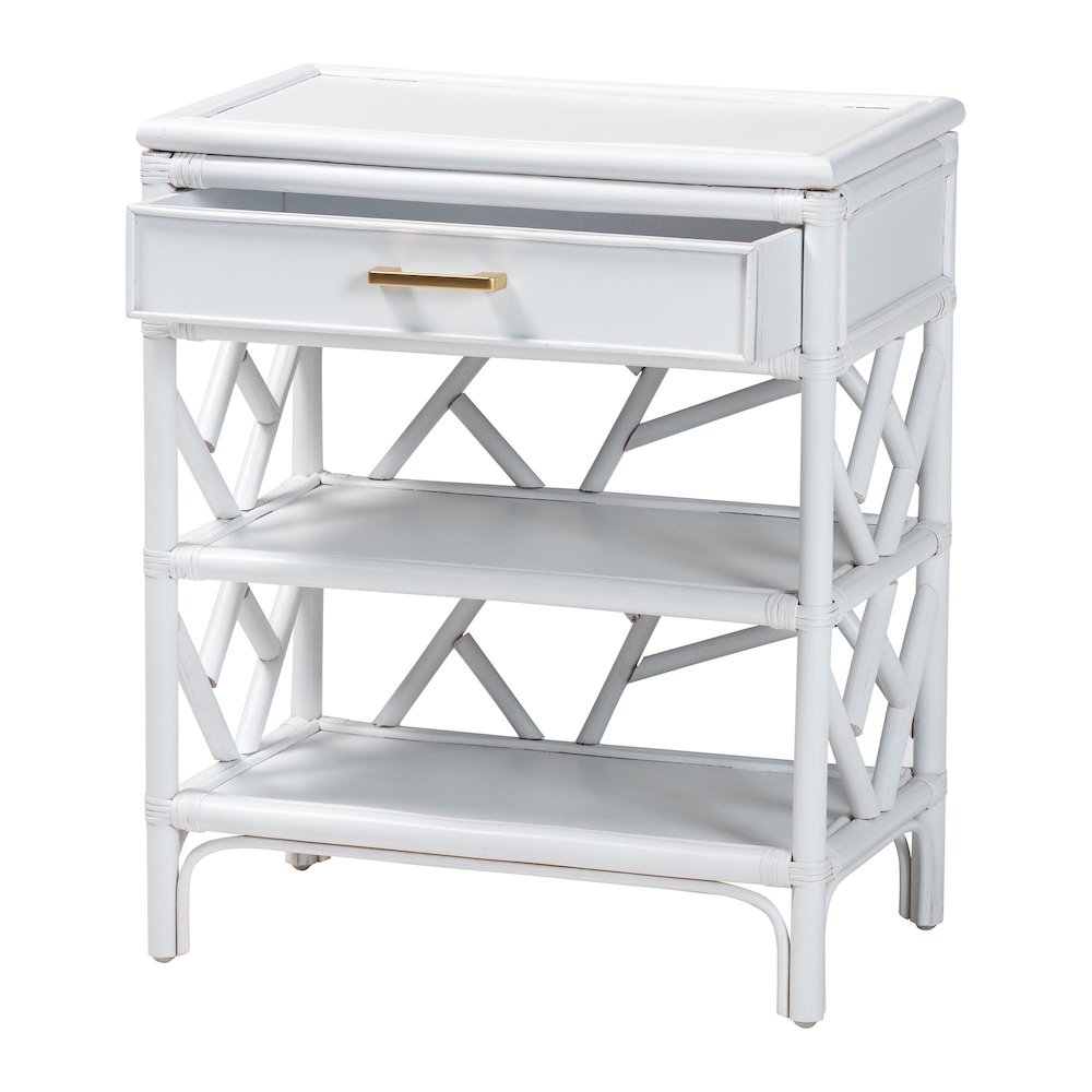Daina Natural Rattan Nightstand
