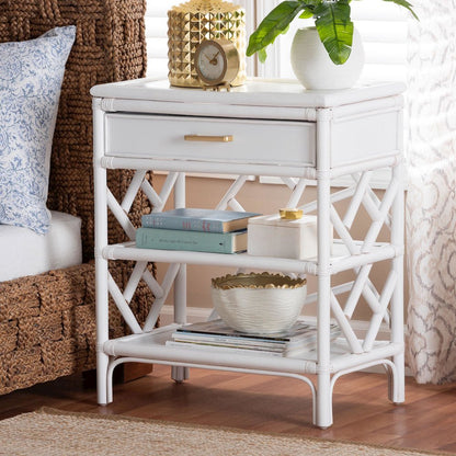 Daina Natural Rattan Nightstand
