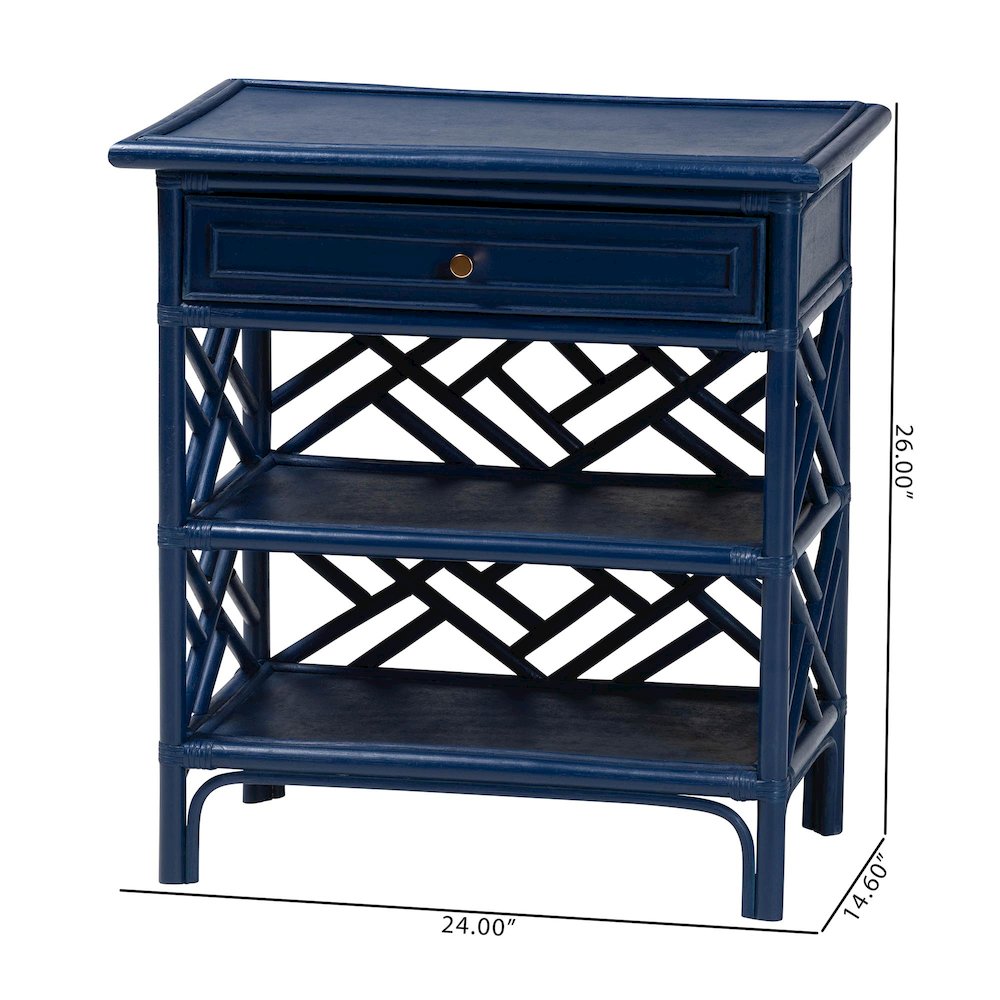 Tiaret Natural Rattan Nightstand