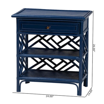 Tiaret Natural Rattan Nightstand