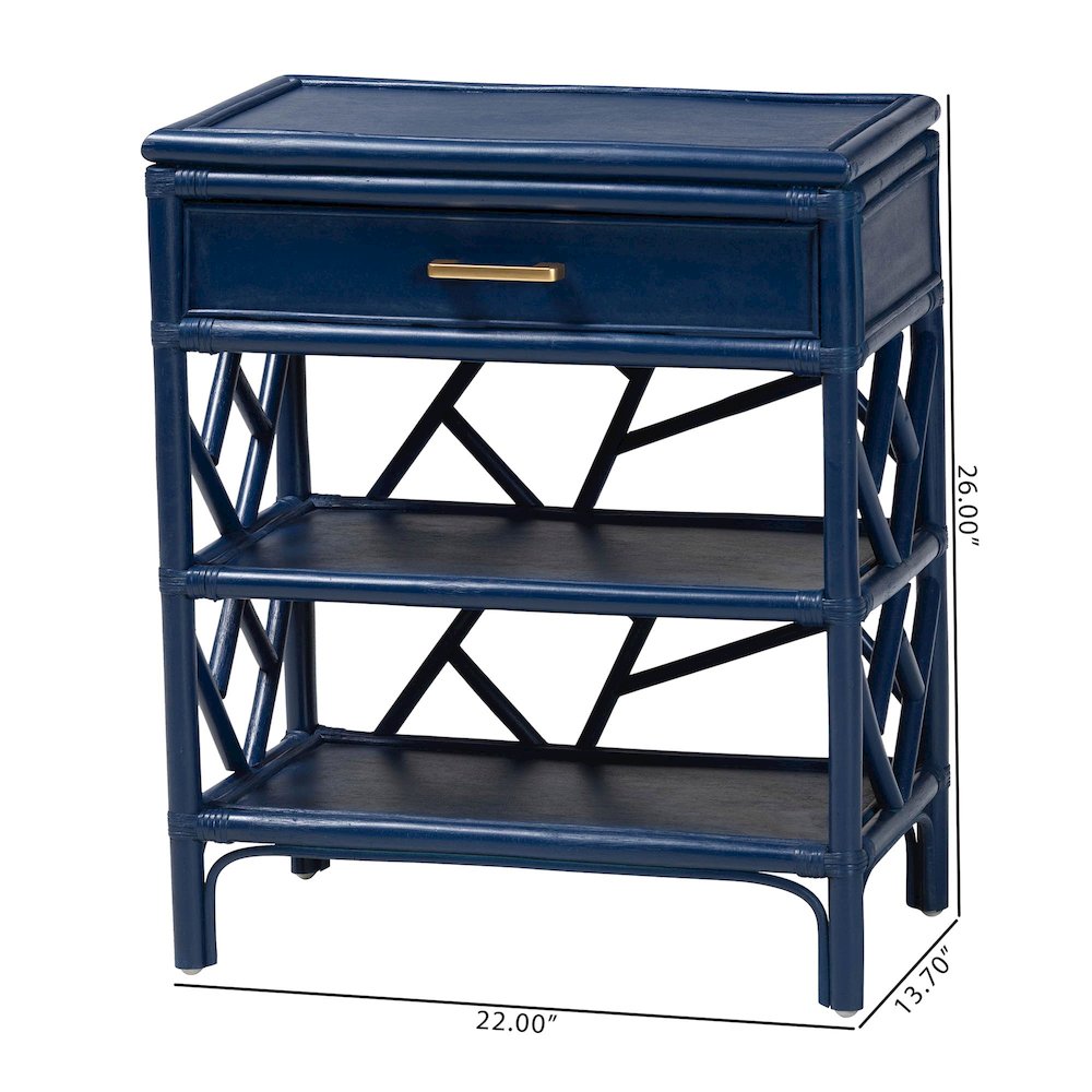 Daina Natural Rattan Nightstand