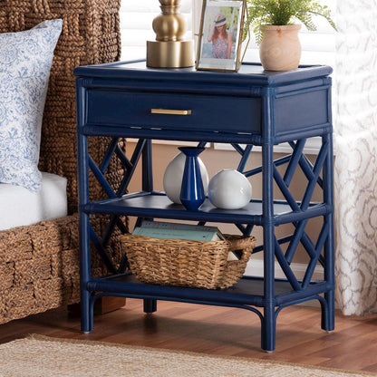 Daina Natural Rattan Nightstand