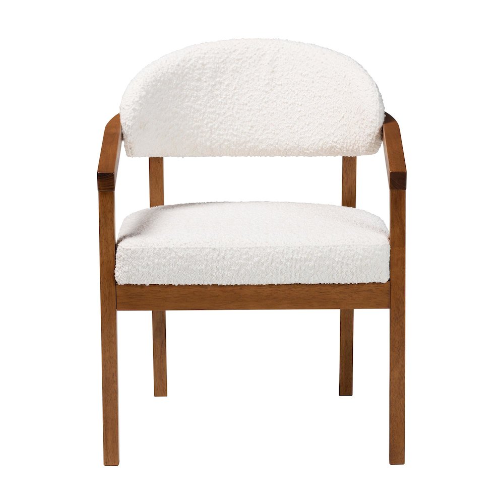 Biana Boucle Dining Chair - Modern Upholstered Accent Armchair