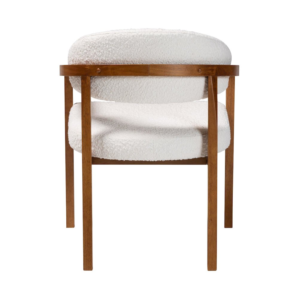 Biana Boucle Dining Chair - Modern Upholstered Accent Armchair