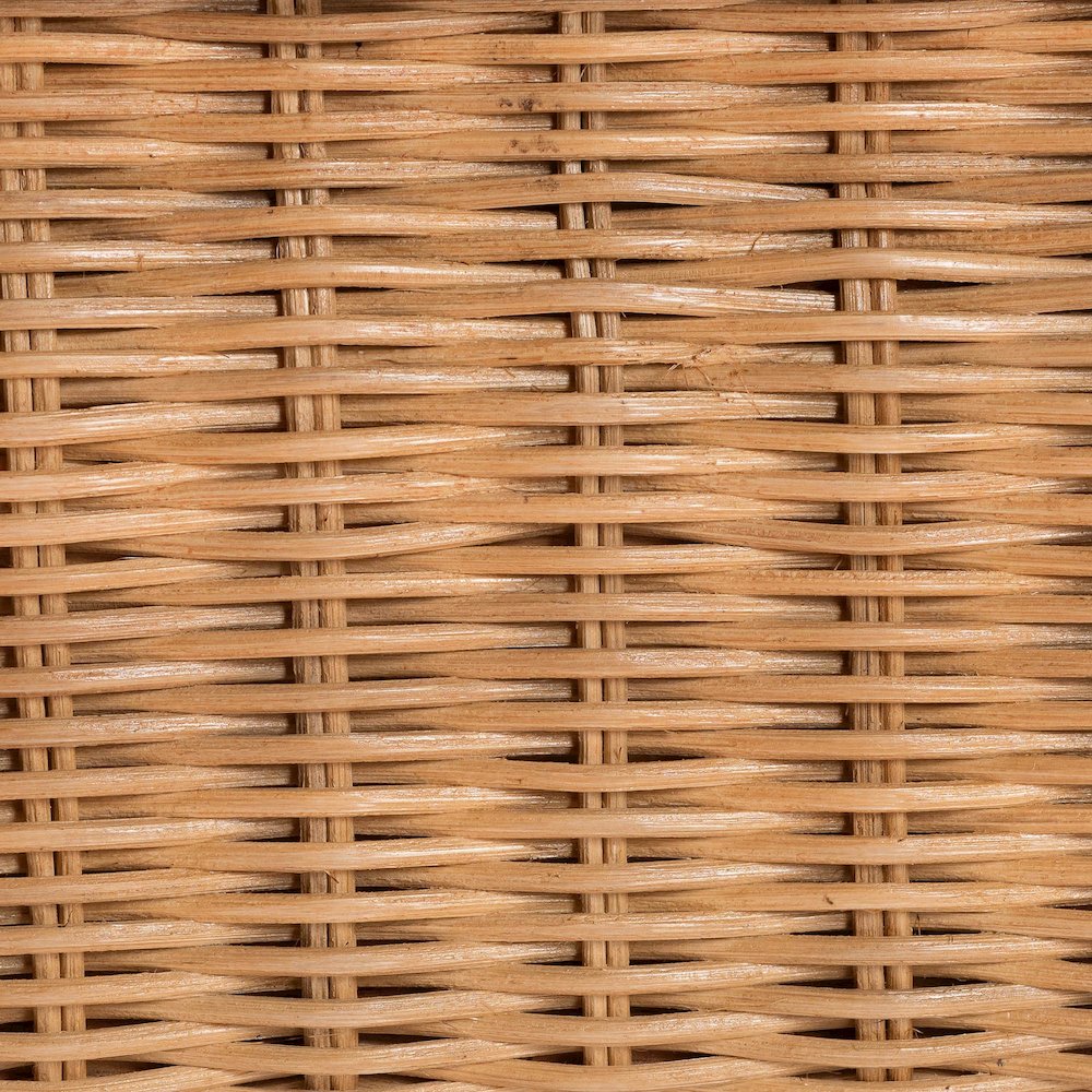 Abena Ming Style Natural Rattan Bench