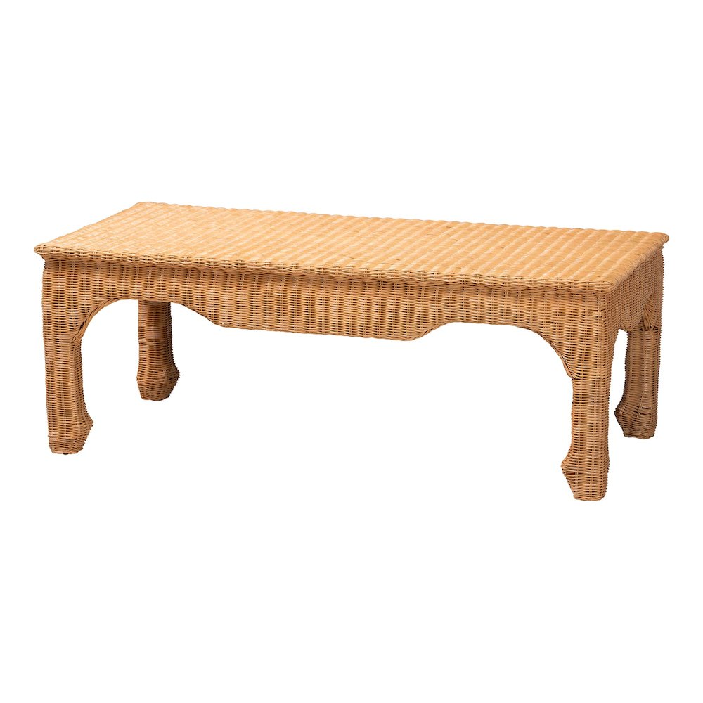 Abena Ming Style Natural Rattan Coffee Table