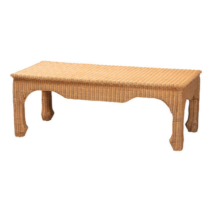 Abena Ming Style Natural Rattan Coffee Table