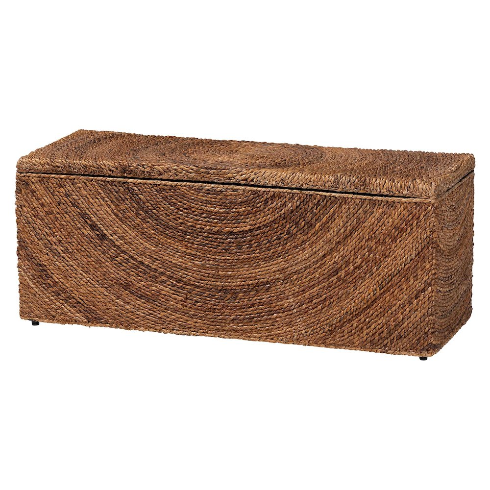 Verino Handwoven Seagrass Storage Bench
