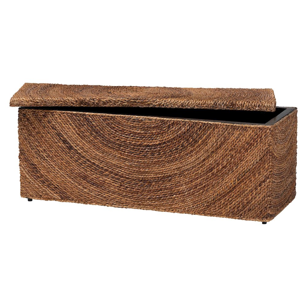 Verino Handwoven Seagrass Storage Bench