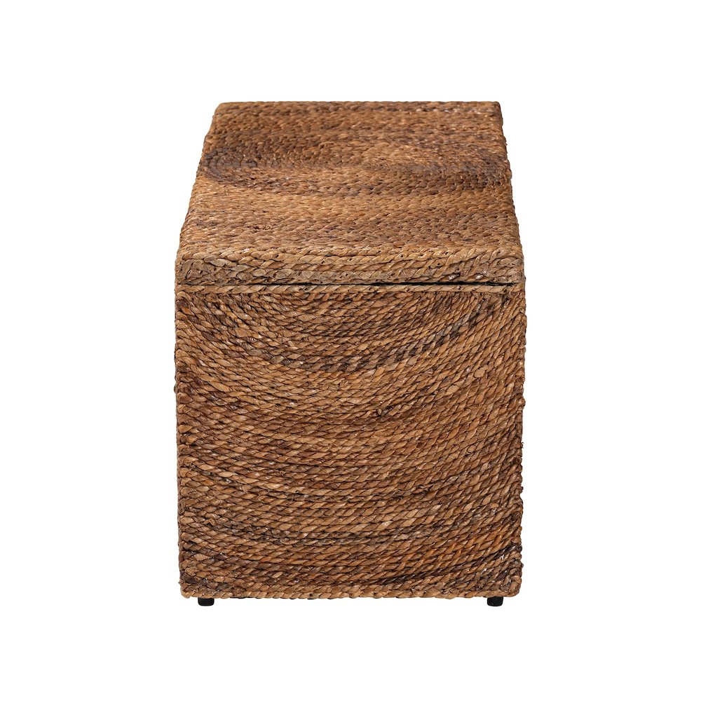 Verino Handwoven Seagrass Storage Bench