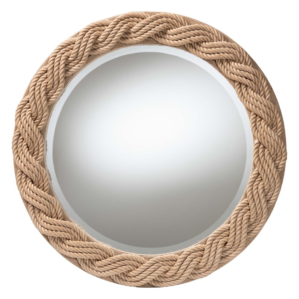 Romana Braided Rope Mirror - Coastal Mirror