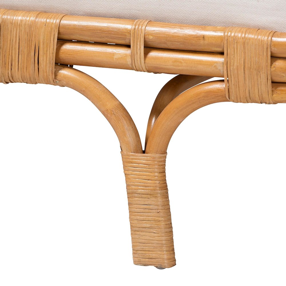 Aiko Handwoven Natural Rattan Daybed