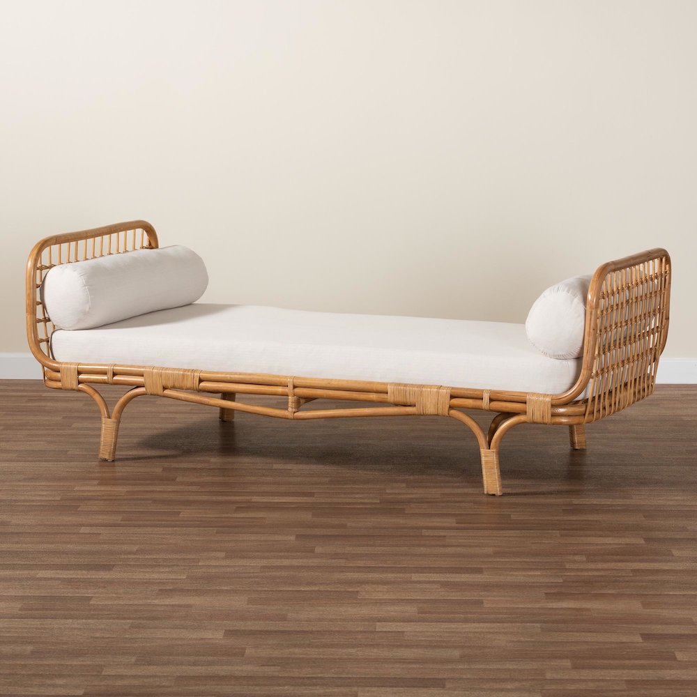 Aiko Handwoven Natural Rattan Daybed