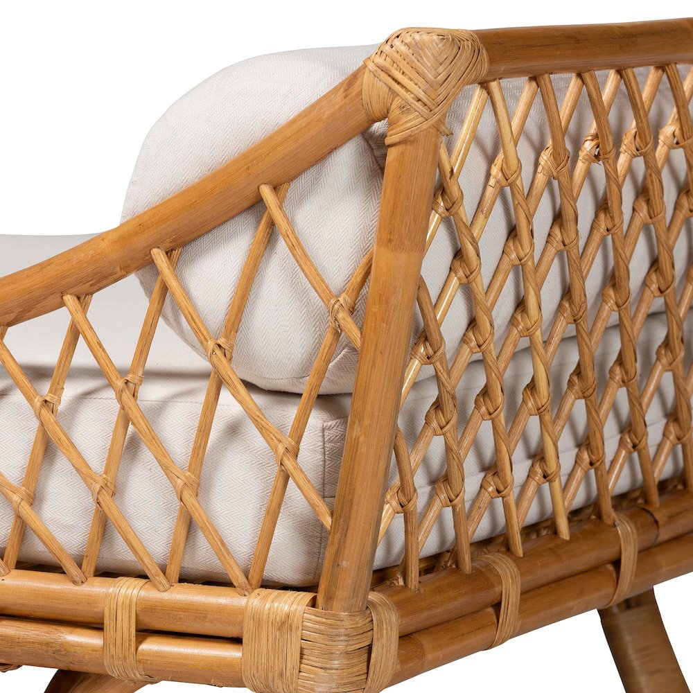 Akemi Handwoven Natural Rattan Daybed