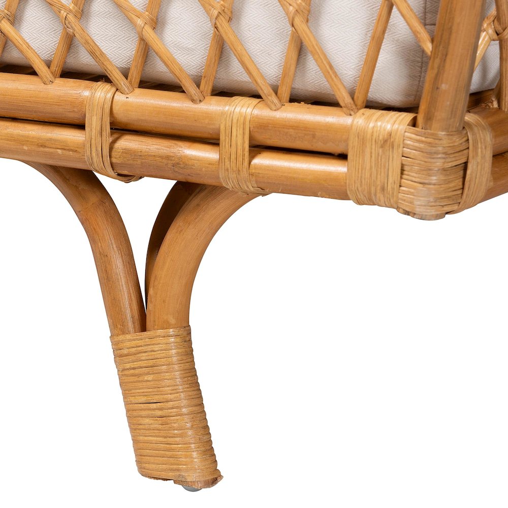 Akemi Handwoven Natural Rattan Daybed