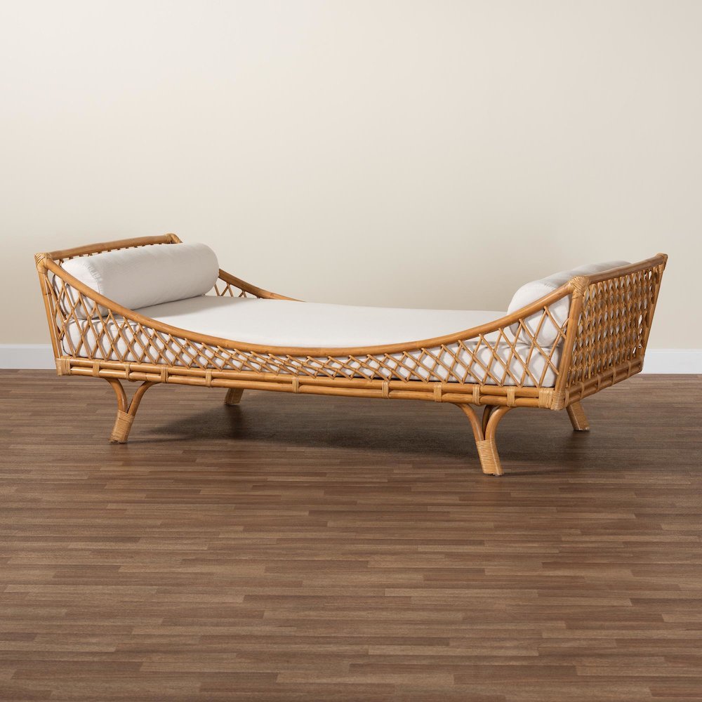Akemi Handwoven Natural Rattan Daybed