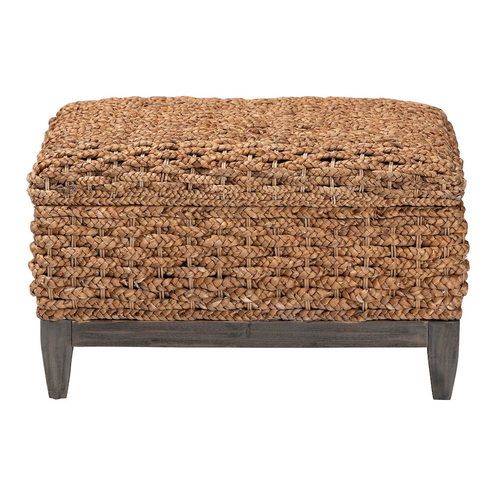 Bailey Handwoven Seagrass Storage Ottoman