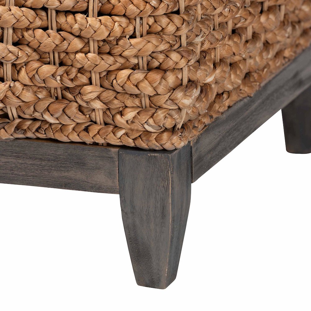 Bailey Handwoven Seagrass Storage Ottoman