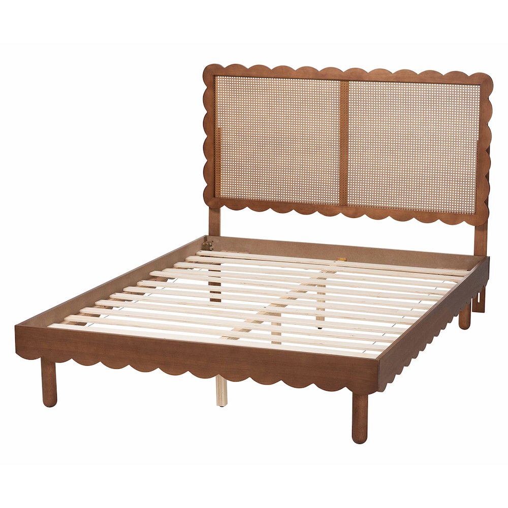 Orianthe Scalloped Platform Bed