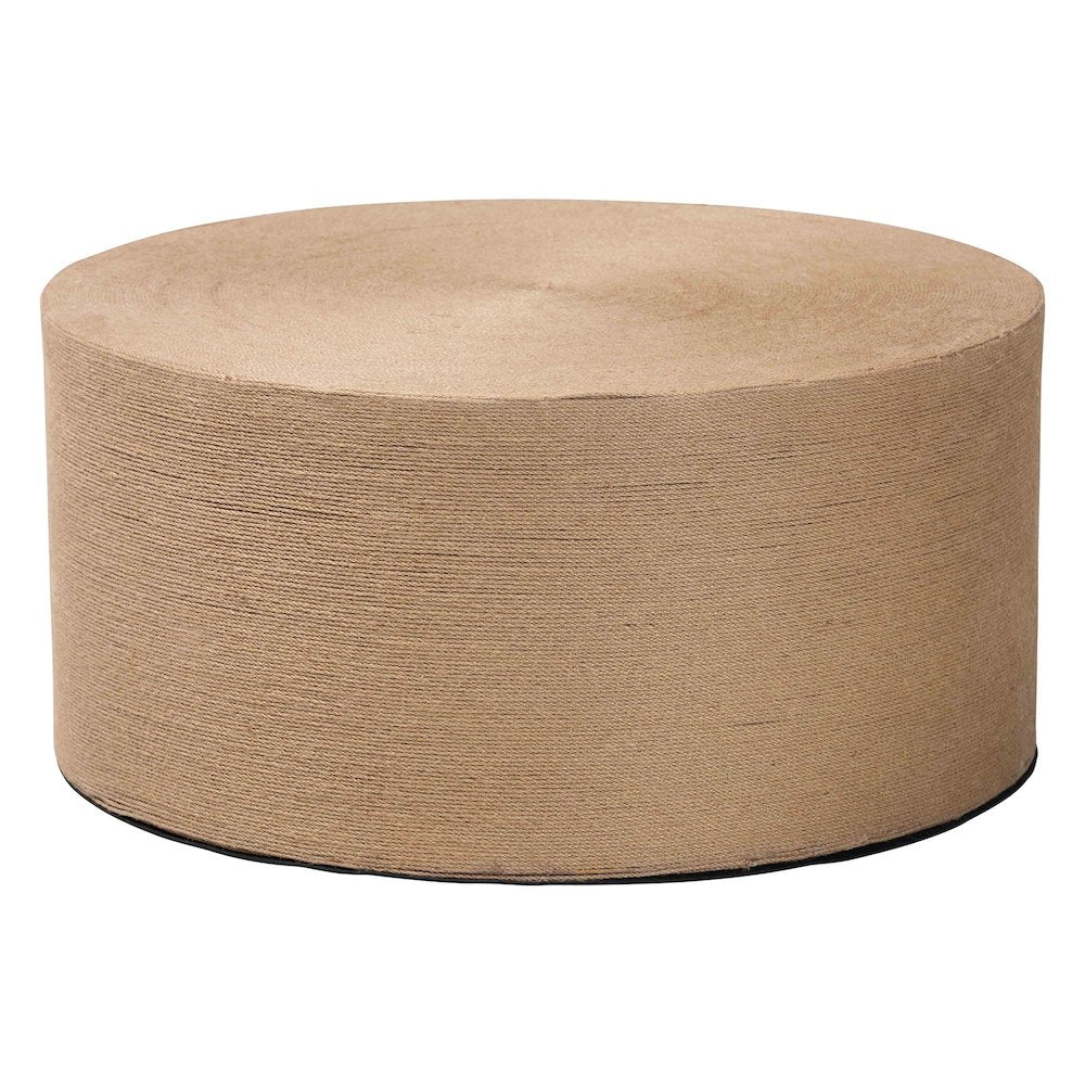 Lapis Handwoven Jute Coffee Table - Boho Round Centerpiece