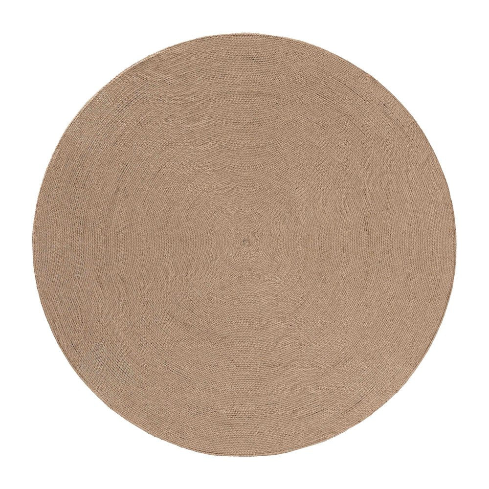 Lapis Handwoven Jute Coffee Table - Boho Round Centerpiece