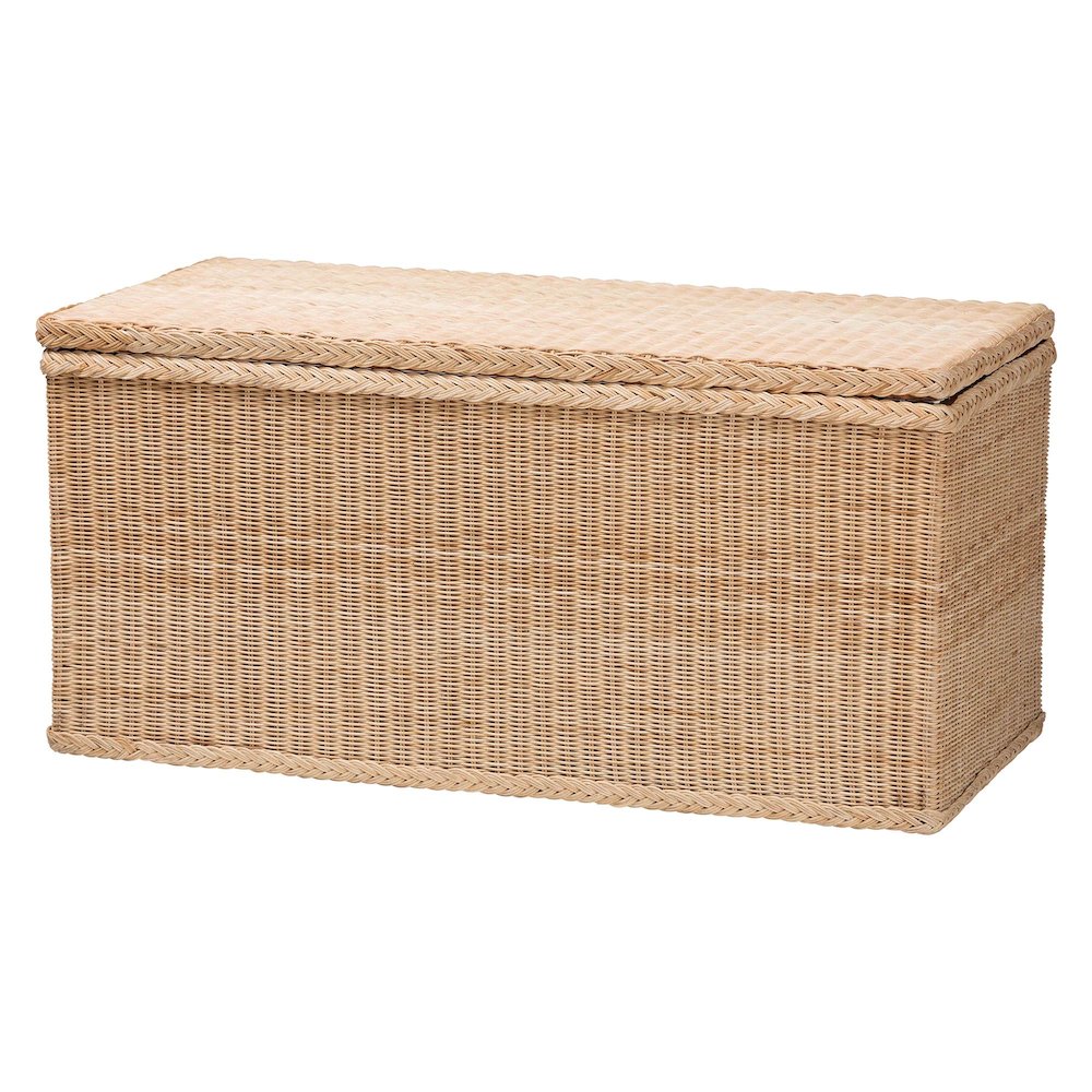Caden Braided Natural Rattan Chest