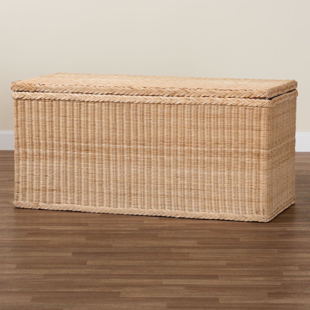 Caden Braided Natural Rattan Chest