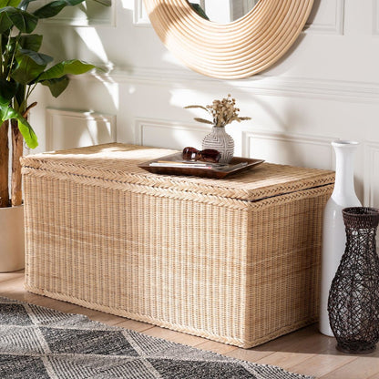 Caden Braided Natural Rattan Chest
